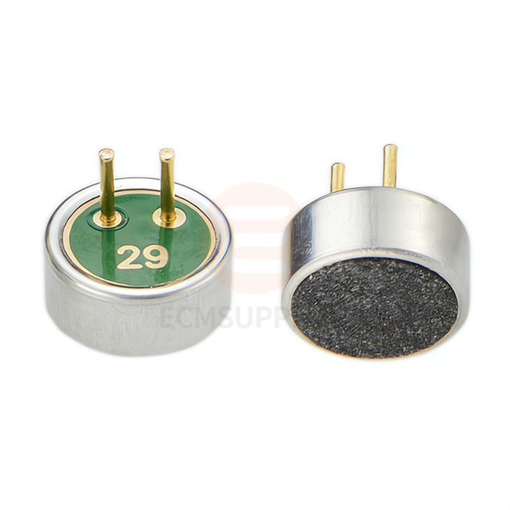 6027 Micor de condensador de eletreto cilíndrico com pino
