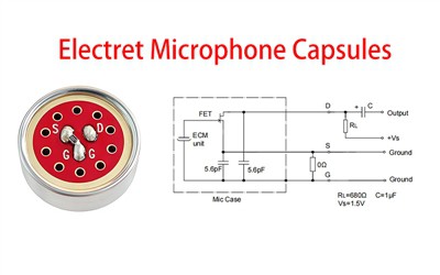Por que os microfones de eletreto possuem um capacitor