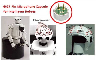 6027 Cápsula de microfone para robôs inteligentes